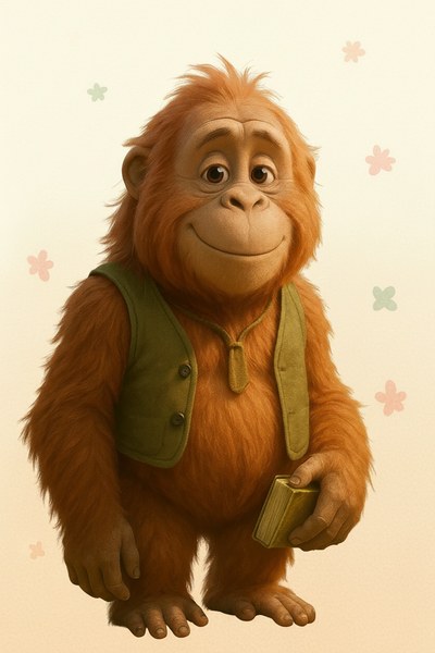 Portrait de Hélios l'orang-outan
