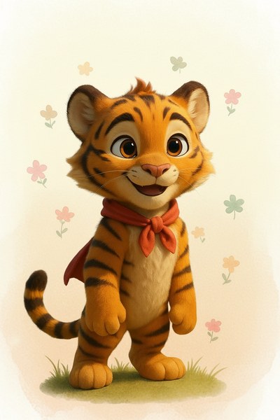 Portrait de Léo le tigre