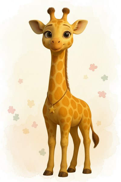 Portrait de Luna la girafe