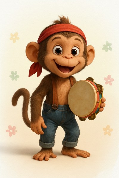 Portrait de Ouistiti le singe