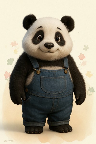 Portrait de Pépé le panda